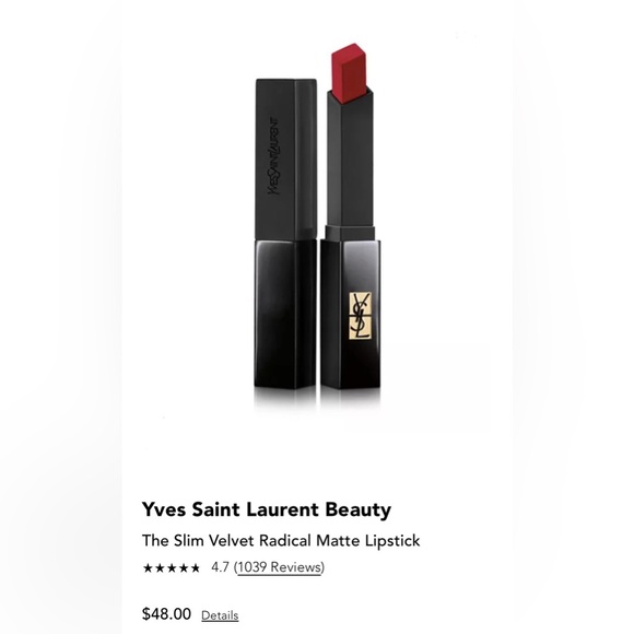 YSL Slim Velvet Radical Matte Lipstick - 307 Fiery Spice (NEW) - Picture 1 of 5
